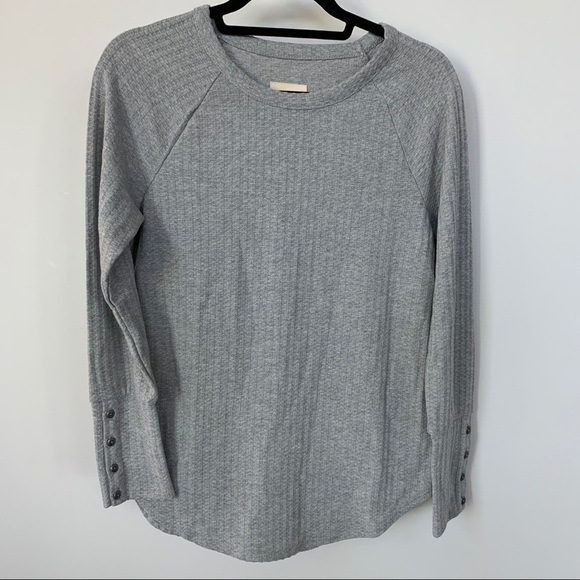 Chaser Waffle Knit Grey Long Sleeve Thermal Size M - Picture 1 of 6